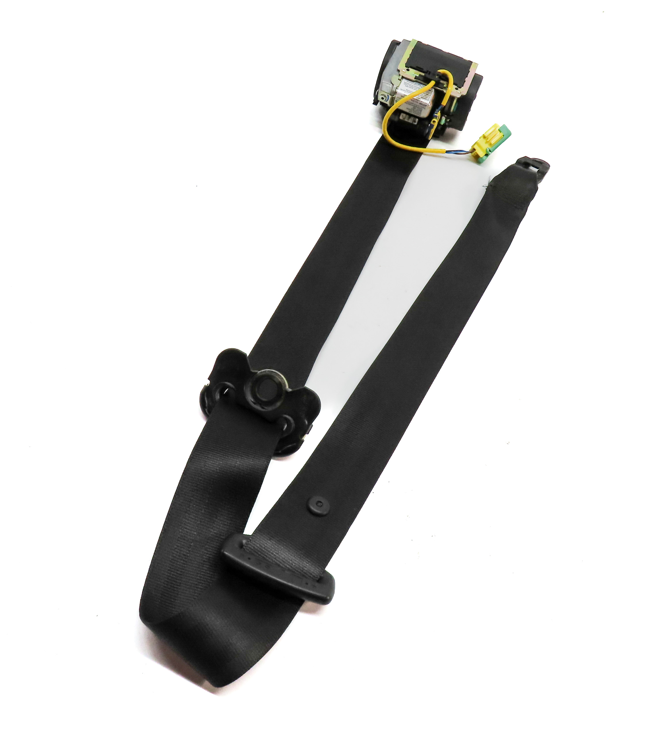 2003-2005 PORSCHE CAYENNE (955) FRONT RIGHT PASSENGER SEATBELT RETRACTOR (Black) — exact item pictured